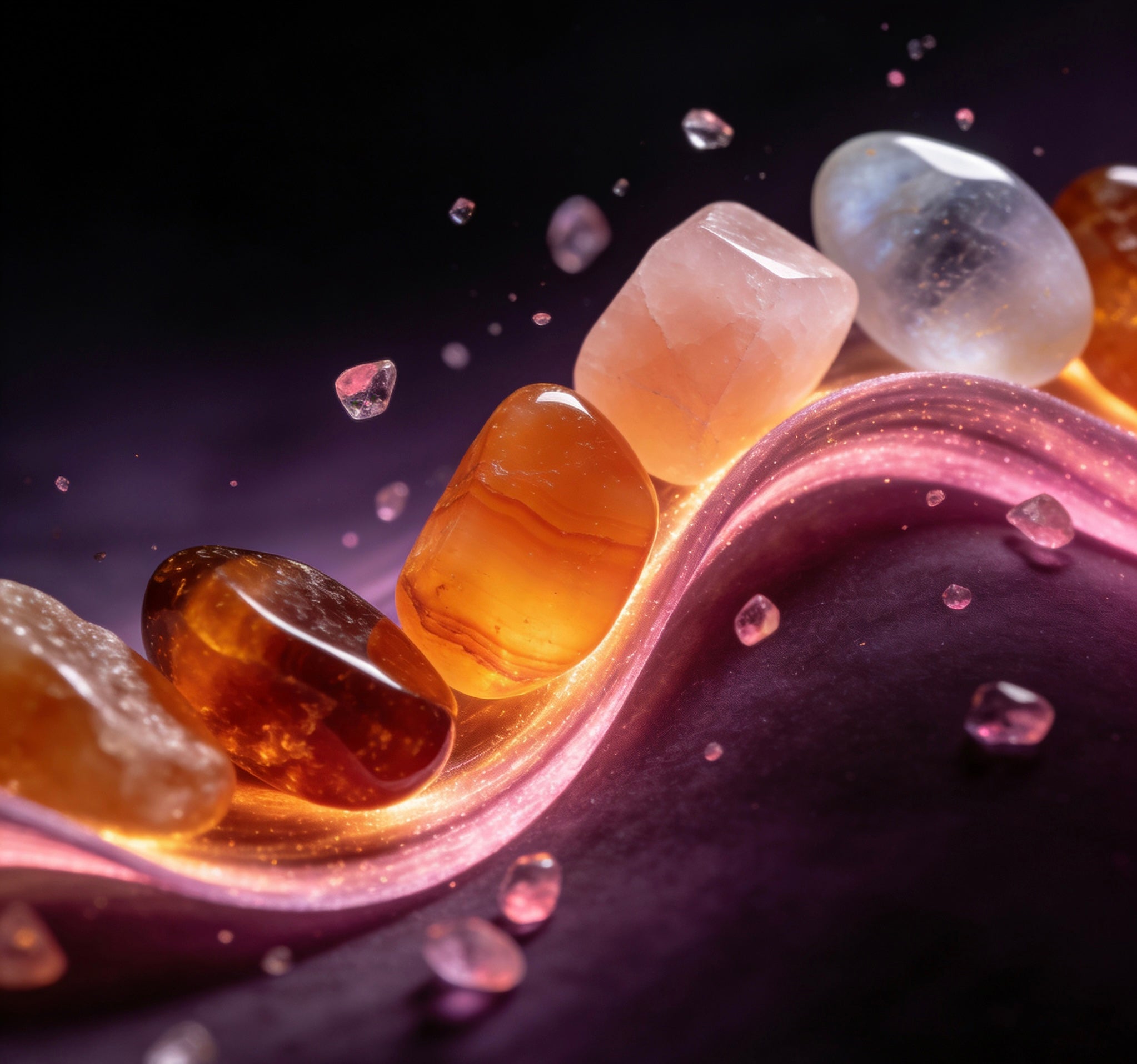 臍輪水晶系列｜創造力・情感流動 Sacral Chakra Collection｜Creativity・Emotional Flow
