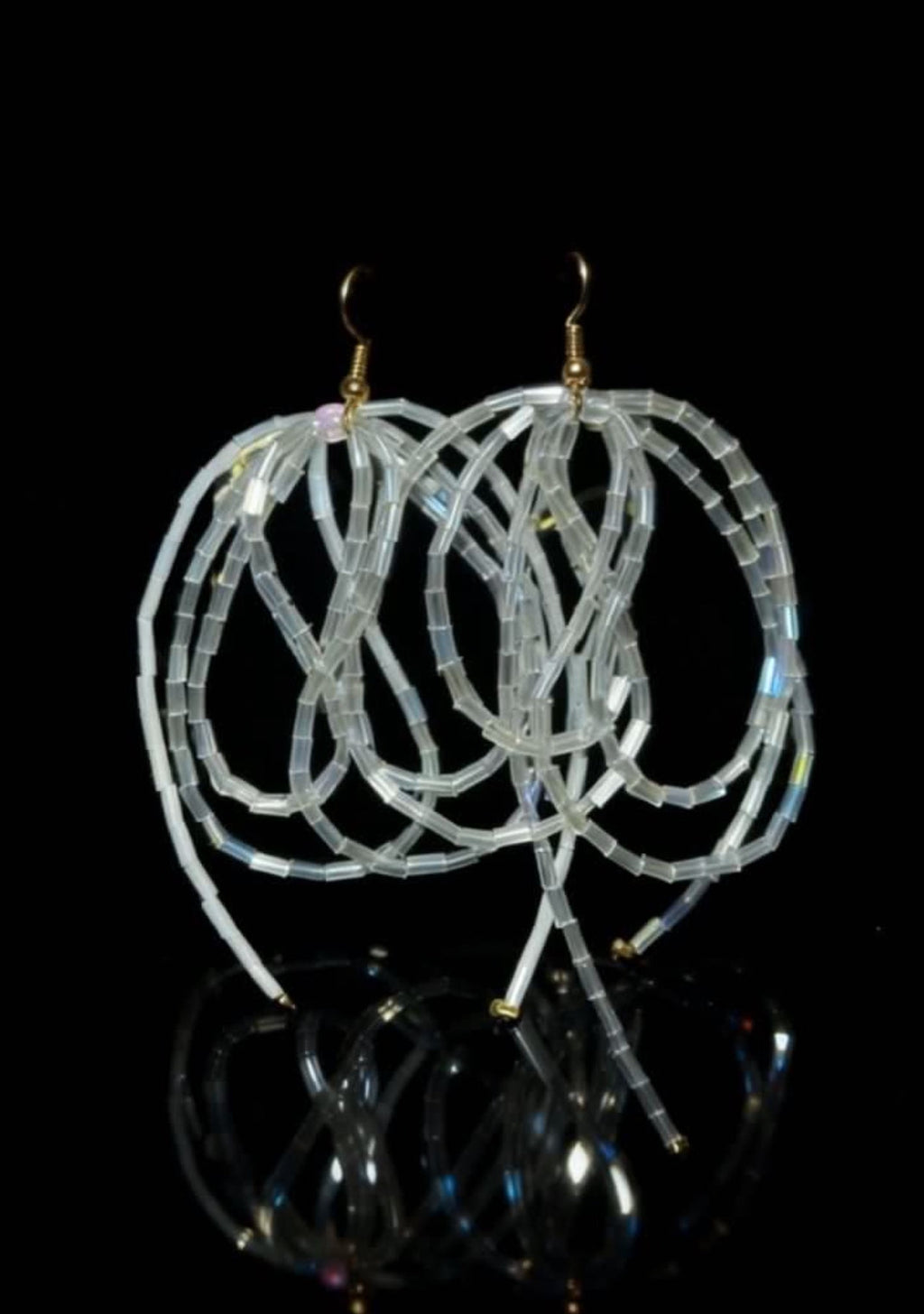 KC Gold Handmade Tassel Earrings｜Designer Beaded Fringe｜Unisex Jewelry｜Light & Elegant｜KC金手工流蘇耳環｜設計款米珠流蘇｜中性耳環｜輕盈靈動