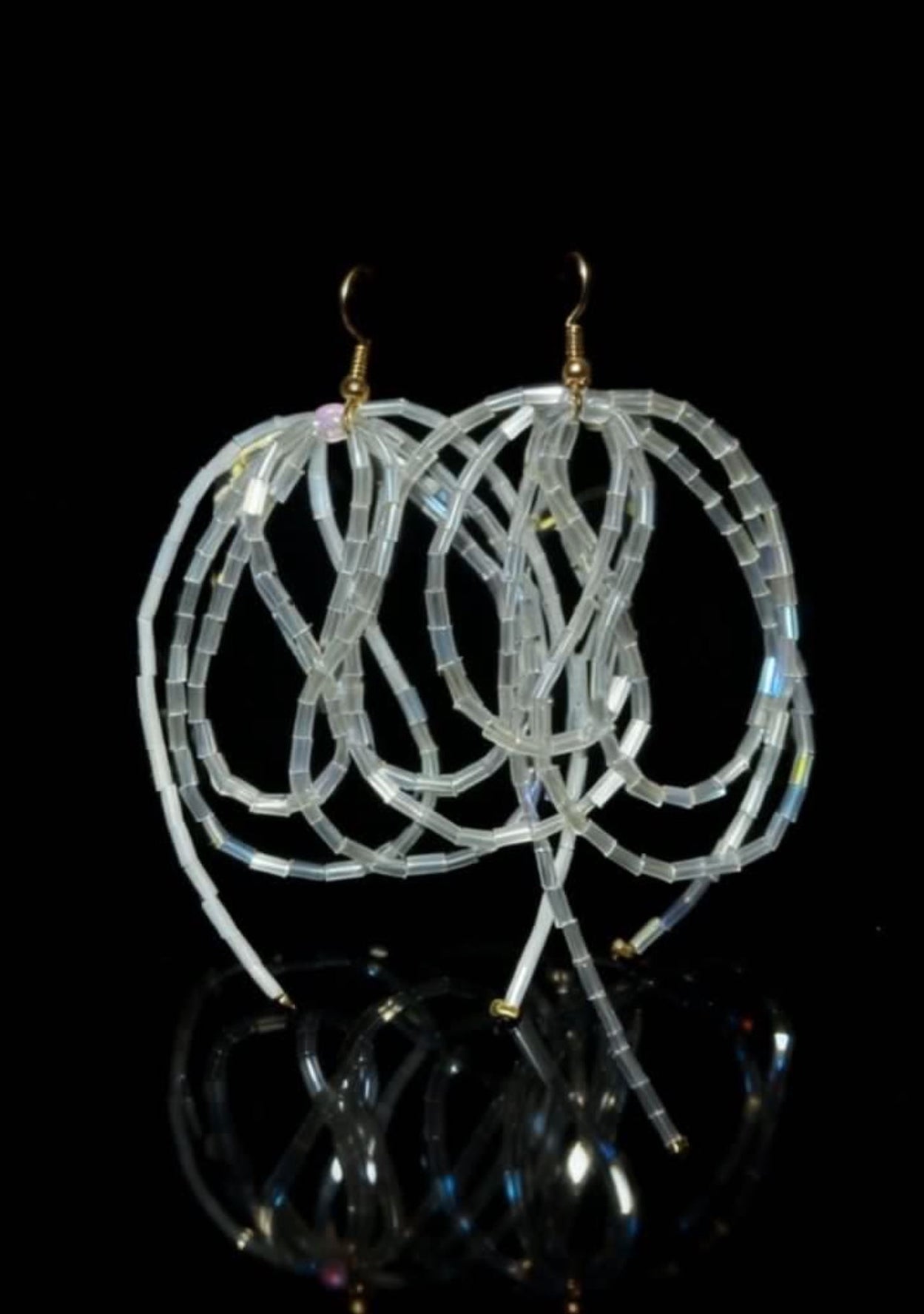KC Gold Handmade Tassel Earrings｜Designer Beaded Fringe｜Unisex Jewelry｜Light & Elegant｜KC金手工流蘇耳環｜設計款米珠流蘇｜中性耳環｜輕盈靈動