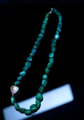 Natural Amazonite and Cherry Blossom Agate Designer Necklace | Courage & Hope x Love & Beauty Dual Energy | Mother's Day Birthday Gift for Her | 設計款天河石x櫻花瑪瑙項鏈｜勇氣希望x愛情美麗 雙重能量｜母親節生日禮物