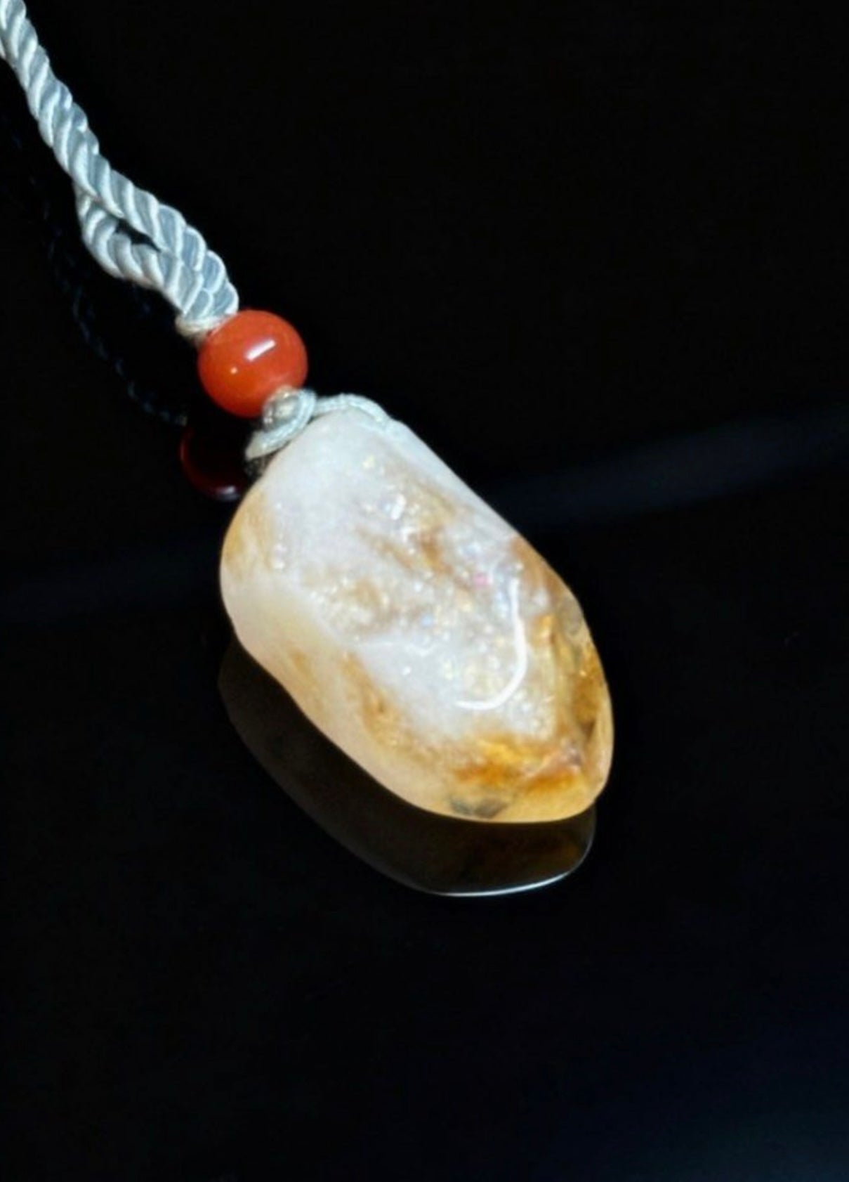 Citrine Crystal Pendant Necklace｜Natural Citrine Tower・Solar Plexus Abundance 天然黃水晶塔墜・太陽神經叢・豐盛能量