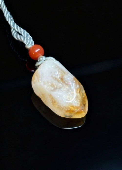 Citrine Crystal Pendant Necklace｜Natural Citrine Tower・Solar Plexus Abundance 天然黃水晶塔墜・太陽神經叢・豐盛能量