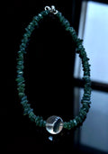 Natural Green Phantom Quartz & Apatite Designer Necklace | Wealth Crystal & Manifestation Stone | Career Success & Heart Chakra Healing | 設計款綠幽靈x綠磷輝石項鏈｜正財之石x靈感之石 招貴人旺事業｜心輪療癒 增強溝通