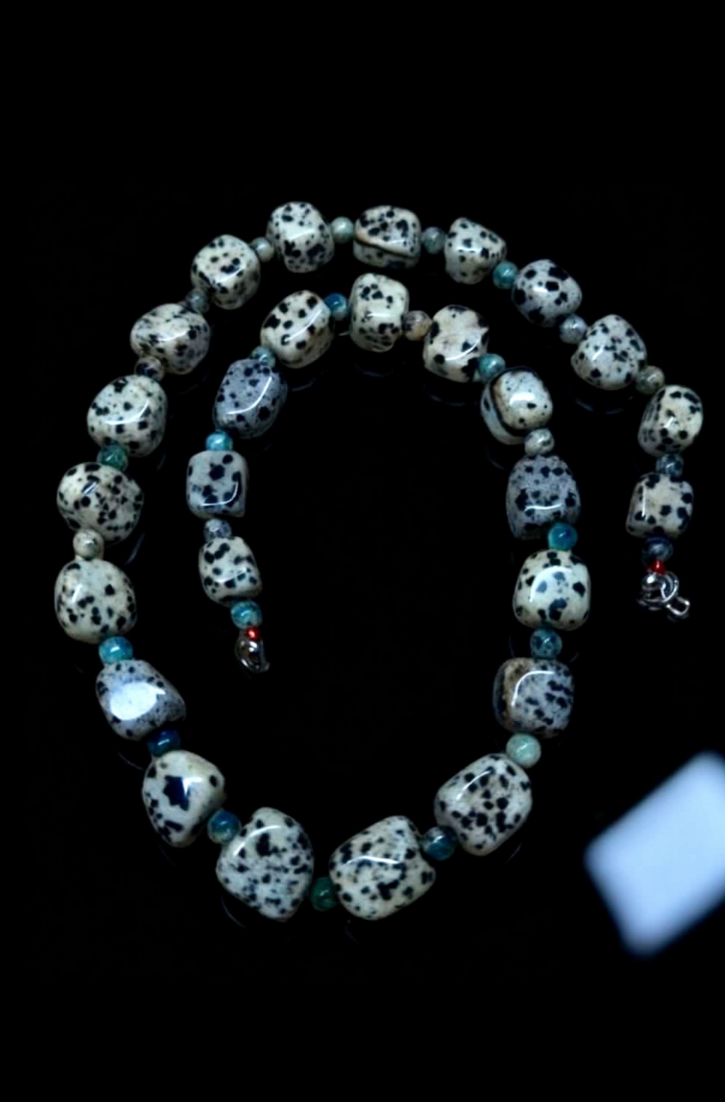 Designer Dalmatian Jasper K2 x Amber Gradient Necklace / Bracelet (Dual-use)｜設計款 斑點石 K2 x 琥珀 漸變 項鍊 / 手鏈 (多用款) 海底輪 眉心輪