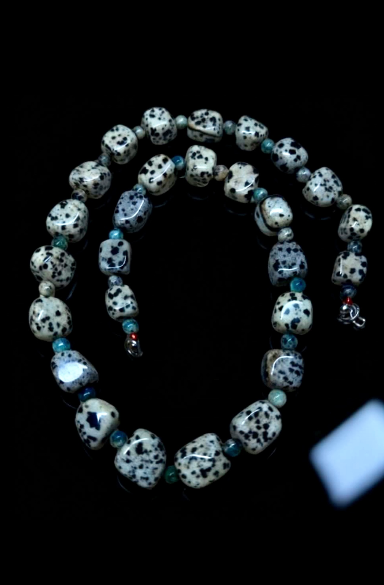 Designer Dalmatian Jasper K2 x Amber Gradient Necklace / Bracelet (Dual-use)｜設計款 斑點石 K2 x 琥珀 漸變 項鍊 / 手鏈 (多用款) 海底輪 眉心輪