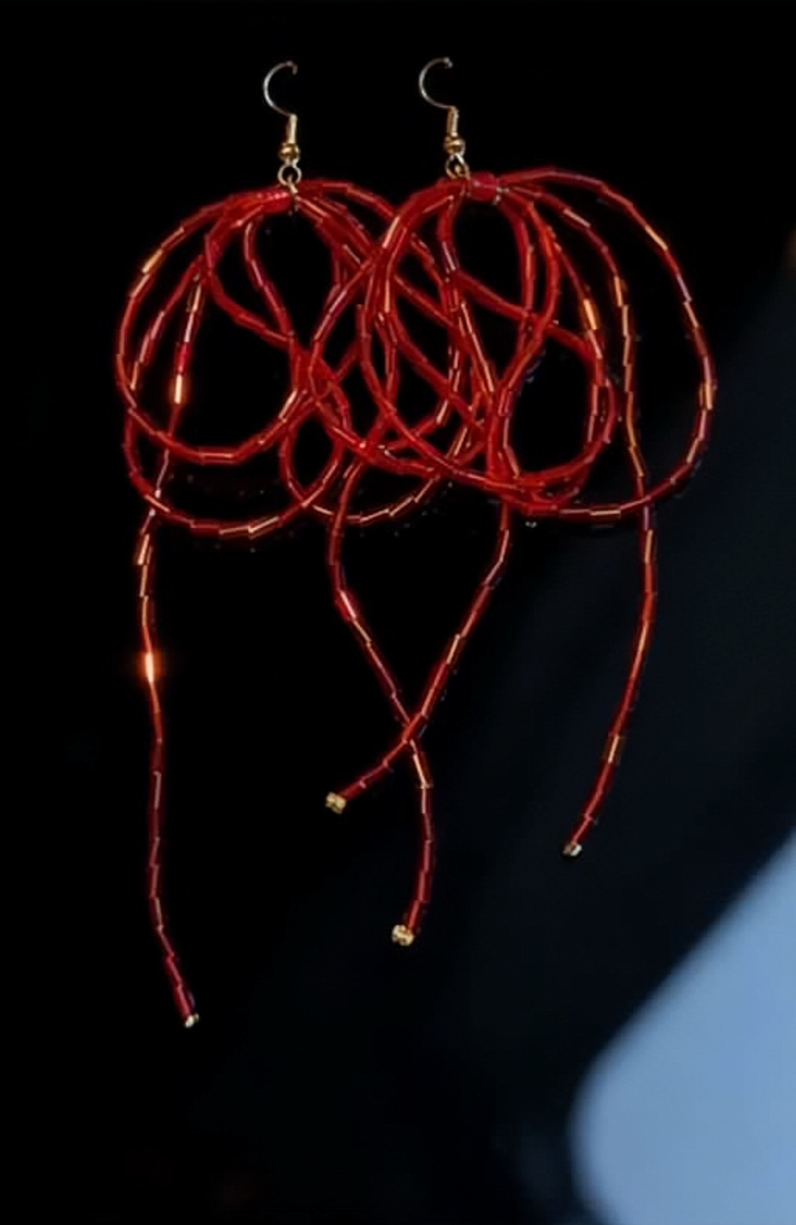 KC Gold Handmade Tassel Earrings｜Designer Beaded Fringe｜Unisex Jewelry｜Light & Elegant｜KC金手工流蘇耳環｜設計款米珠流蘇｜中性耳環｜輕盈靈動