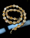 Designer Citrine Tower Bead Necklace｜64-68cm｜6-12mm Natural Citrine｜Solar Plexus Abundance｜設計款黃塔晶黃水晶項鏈｜天然黃水晶珠｜招財自信太陽神經叢