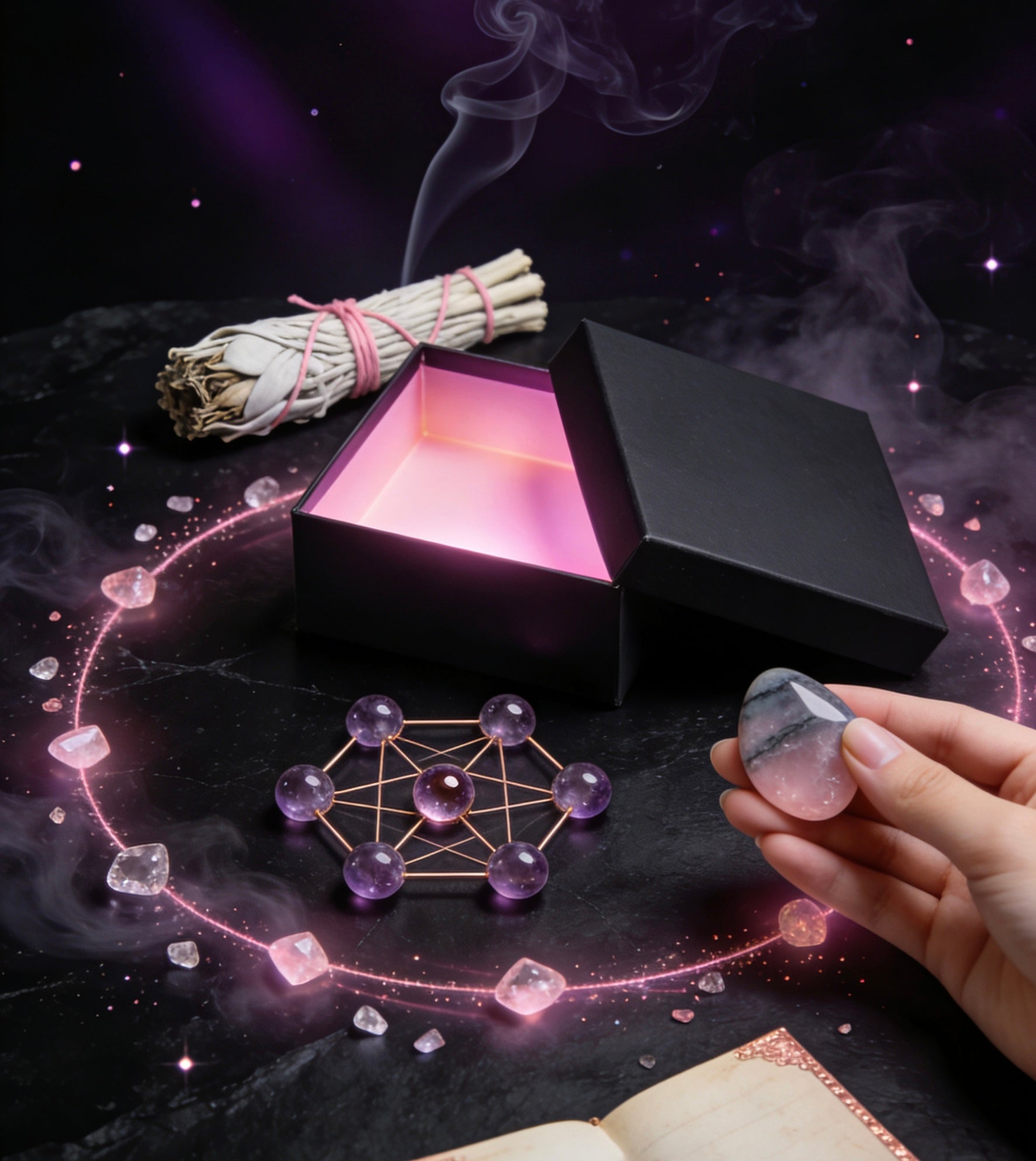 Crystal Mystery Box｜Highly Sensitive Soul Care Box | Your Portable Energy First Aid Kit｜CrystalEAA｜高敏感靈魂呵護盒 | 你的隨身能量急救包
