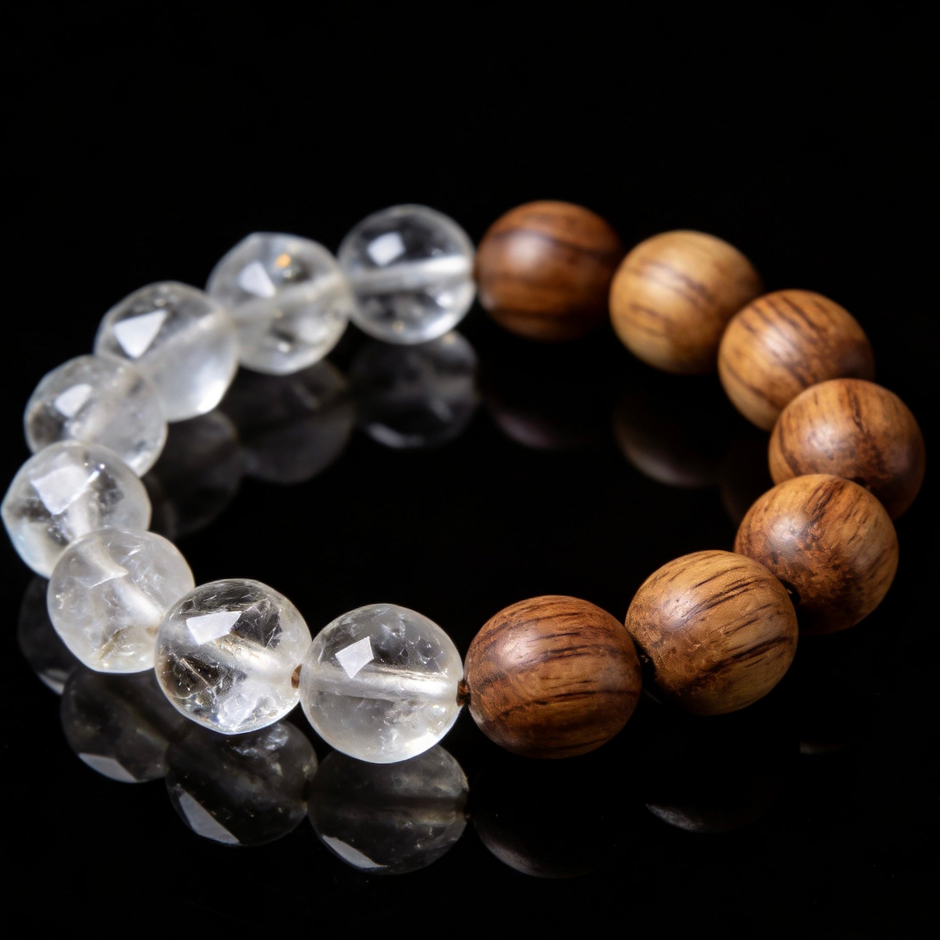 Surprise Mix Double Bracelet Blind Box – Random 2 Natural Crystal & Wood Bracelets – Mother's Day Father's Day Birthday Gift｜驚喜混搭・雙串盲盒｜母親節父親節生日禮物｜可備註手圍14-18cm