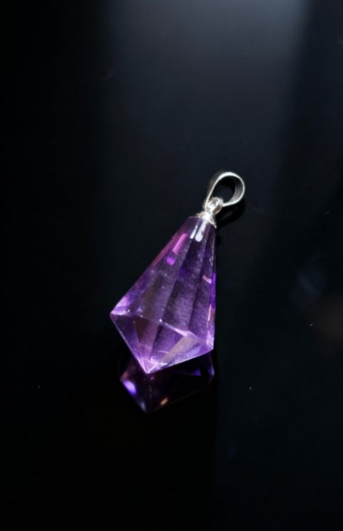 Purple Faceted Amethyst Pendant｜Third Eye・Intuition Activation 紫水晶刻面吊墜｜眉心輪・直覺開啟
