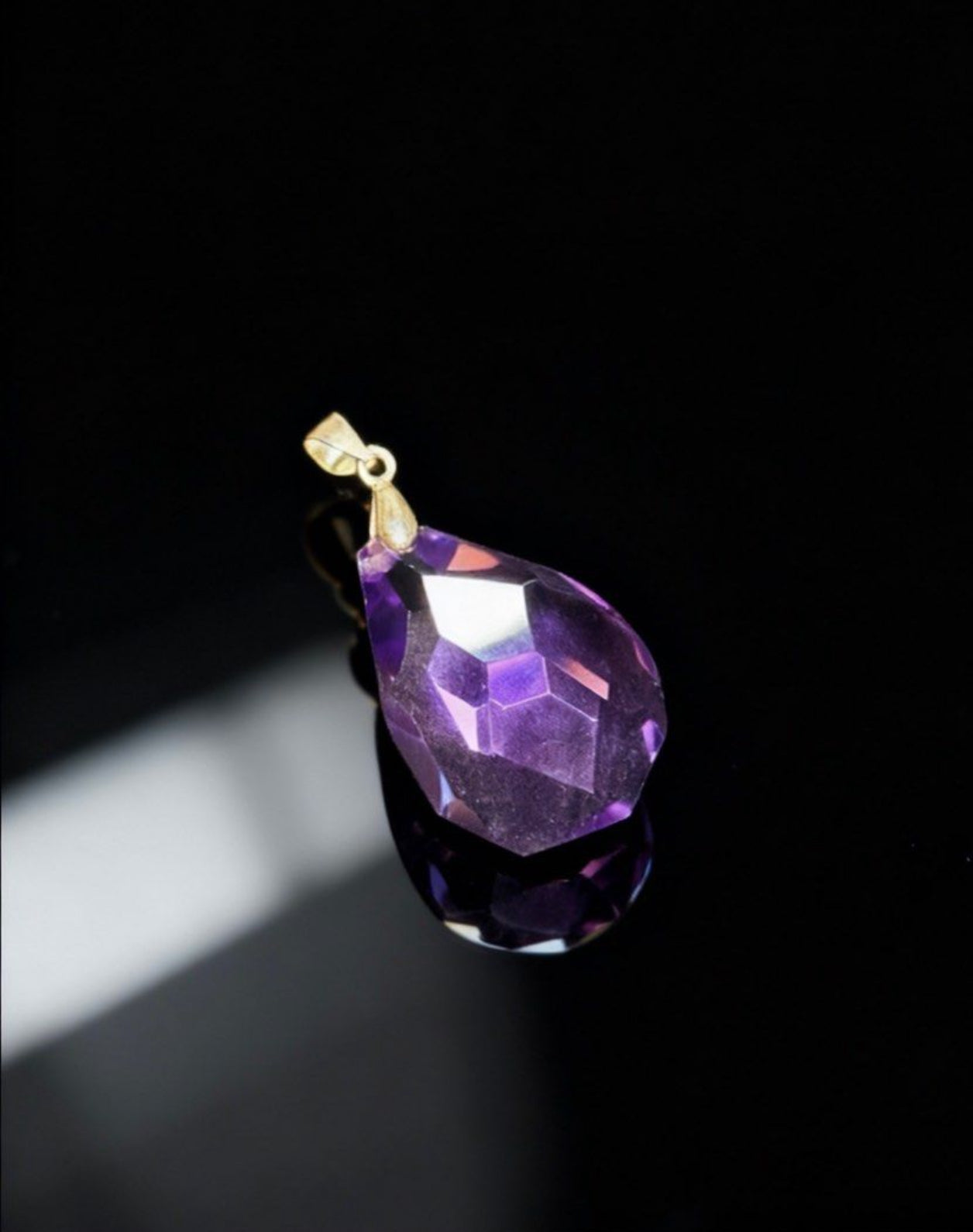 Purple Faceted Amethyst Pendant｜Intuition・Third Eye Activation 紫水晶刻面吊墜｜紫色能量・直覺開啟