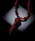 Designer Cinnabar Short Necklace | Vintage Cultural Pendant｜設計款 紫金砂 降魔杵 短項鍊｜復古文創 頸鏈